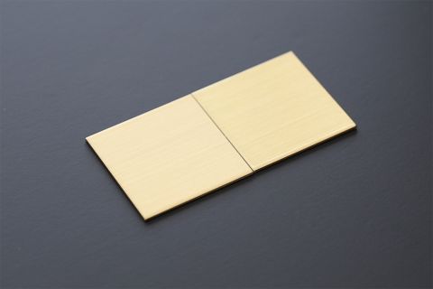 真鍮クリアコート処理ツヤ有無比較画像
